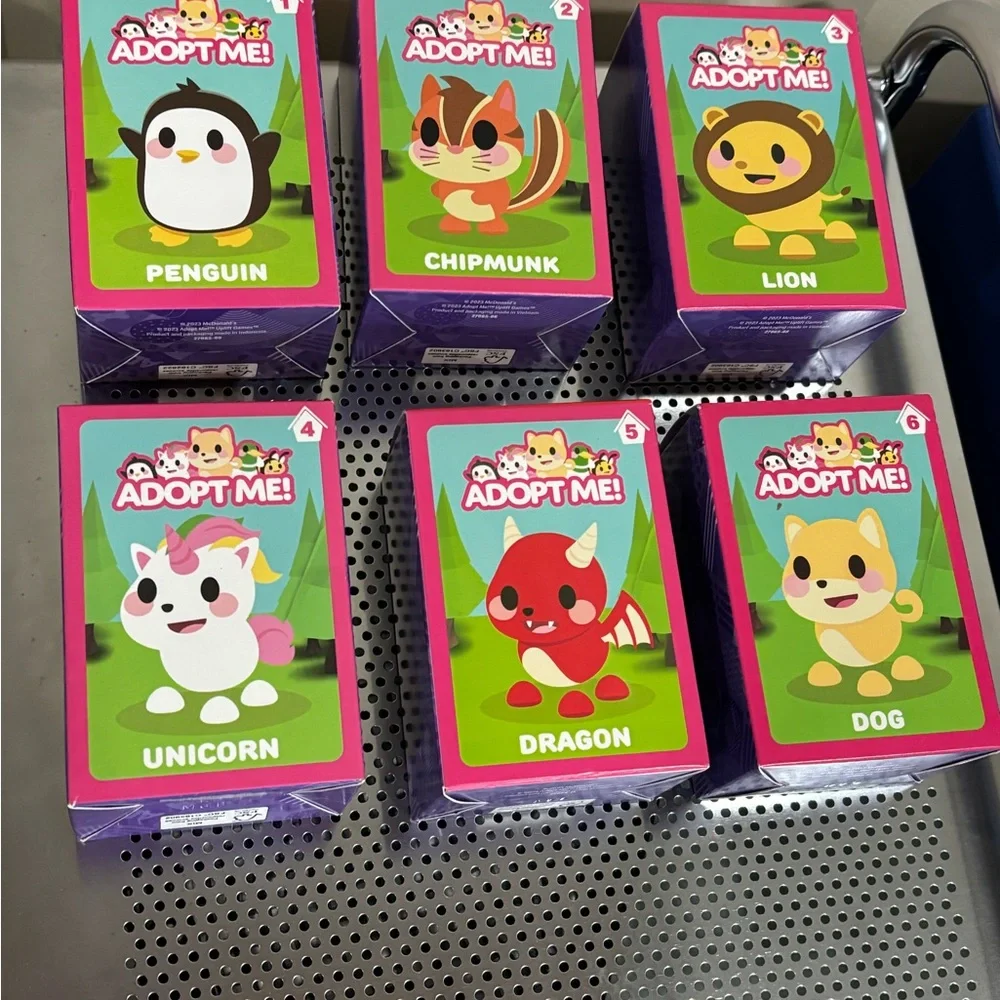 McDonald's Adopt Me Collectible Toys Lot of 6 Animals NWT New in box